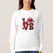 Liebe Herz Sweatshirt (Vorderseite)