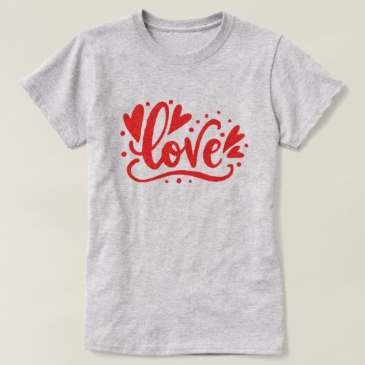 Liebe - Herz T-Shirt (Design vorne)