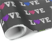 Liebe-Herz-Tafel-Verpackungs-Papier Geschenkpapier (Rolleneckpunkt)