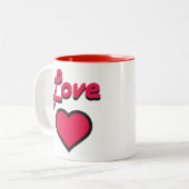 Liebe Herz Tasse (Vorderseite Links)