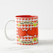 Liebe Herz-Tasse Zweifarbige Tasse (Links)