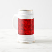 Liebe Herz Textur rotes Muster-19909 Papieröste Bierglas (Vorderseite Links)