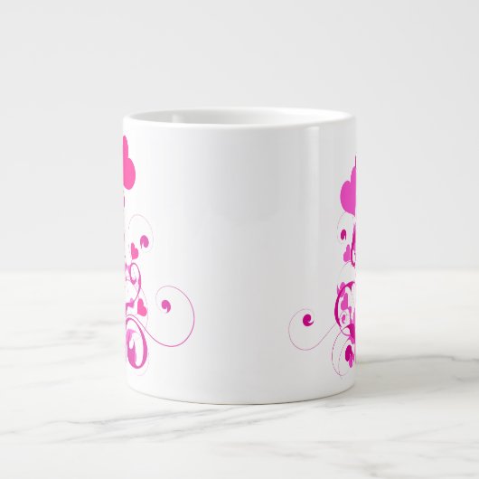 Liebe Herz Tree-25053 Jumbo-Tasse (Vorderseite)