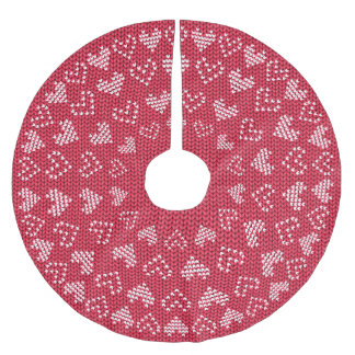 Liebe Herz Ugly Weihnachtssüßer Polyester Weihnachtsbaumdecke