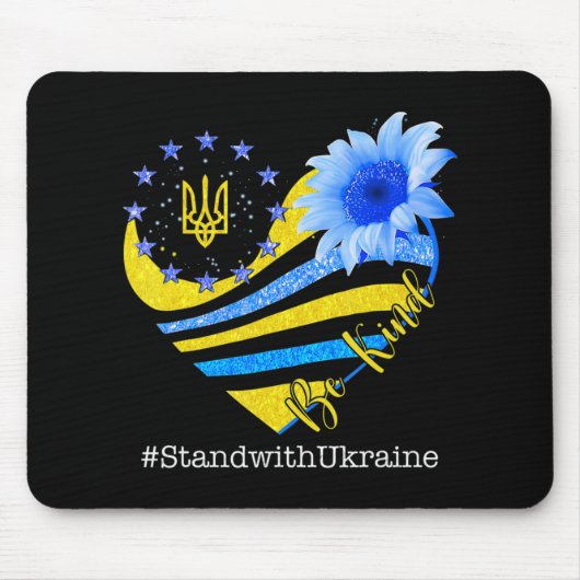 Liebe Herz Ukraine ist freundlich zu Ukraine Ukra Mousepad (Vorne)