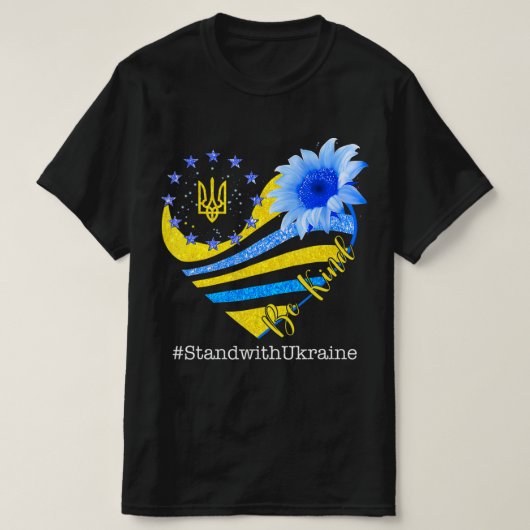 Liebe Herz Ukraine ist freundlich zu Ukraine Ukra T-Shirt (Design vorne)