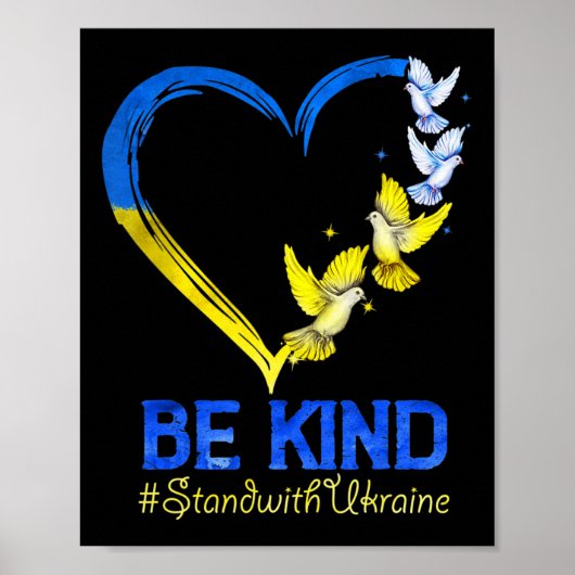 Liebe Herz Ukraine Taumeln Ukraine ist freundlich  Poster (Vorne)