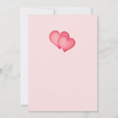 Liebe Herz und Bows Bridal Dusche Einladung (Rückseite)