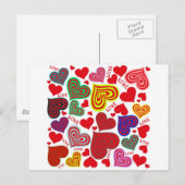 Liebe - Herz und Liebe Postkarte (Vorne/Hinten)