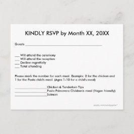 Liebe Herz und Lila Thistle UAWG Menu Postkarte