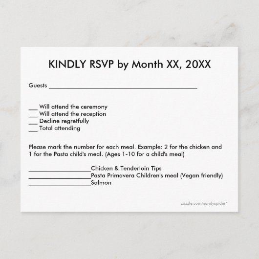 Liebe Herz und Lila Thistle UAWG Menu Postkarte (Vorderseite)