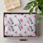 Liebe Herz und Lippen Seidenpapier (Geschenk)