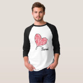 Liebe Herz und Rose - kundenspezifisch T-Shirt (Vorne ganz)