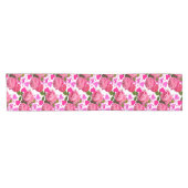 Liebe Herz und Rose / Rosa Valentinstag Kurzer Tischläufer (Horizontal)