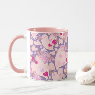 Liebe Herz und Rose Tasse