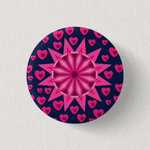 LIEBE HERZ VALENTINE BIRTHDAY GIFT BUTTON