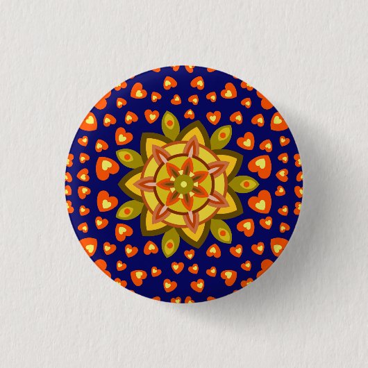 LIEBE HERZ VALENTINE BIRTHDAY GIFT SCHALTFLÄCHE BUTTON (Vorderseite)
