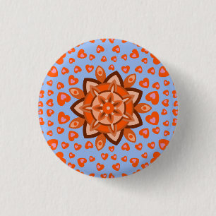 LIEBE HERZ VALENTINE BIRTHDAY GIFT SCHALTFLÄCHE BUTTON