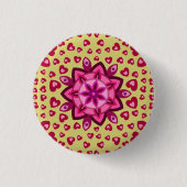 LIEBE HERZ VALENTINE BIRTHDAY GIFT SCHALTFLÄCHE BUTTON (Vorderseite)