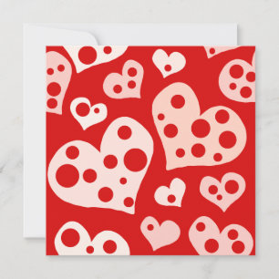 LIEBE Herz Valentine Designer Square Note Card Feiertagskarte