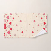 Liebe, Herz, Valentine, Hochzeit - Badetuch Set (Handtuch)