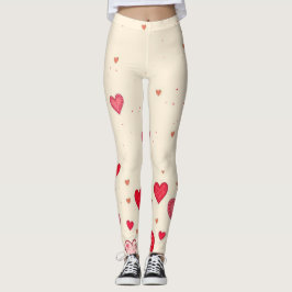 Liebe, Herz, Valentine, Hochzeit - Leggings