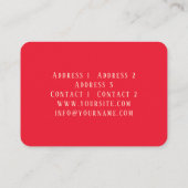 Liebe, Herz, Valentine, Hochzeit - Visitenkarte (Rückseite)