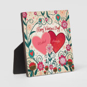 Liebe Herz Valentine Maßgeschneiderte Namen Fotoplatte (Vorderseite)