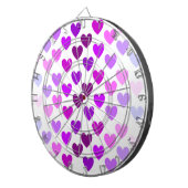 Liebe Herz Valentine romantische monochrome Dartscheibe (Vorderseite rechts)
