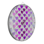 Liebe Herz Valentine romantische monochrome Dartscheibe (Vorderseite Links)