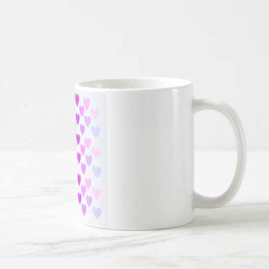 Liebe Herz Valentine romantische monochrome Kaffeetasse (Rechts)