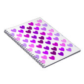 Liebe Herz Valentine romantische monochrome Notizblock (Rechte Seite)