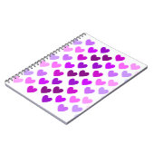 Liebe Herz Valentine romantische monochrome Notizblock (Linke Seite)
