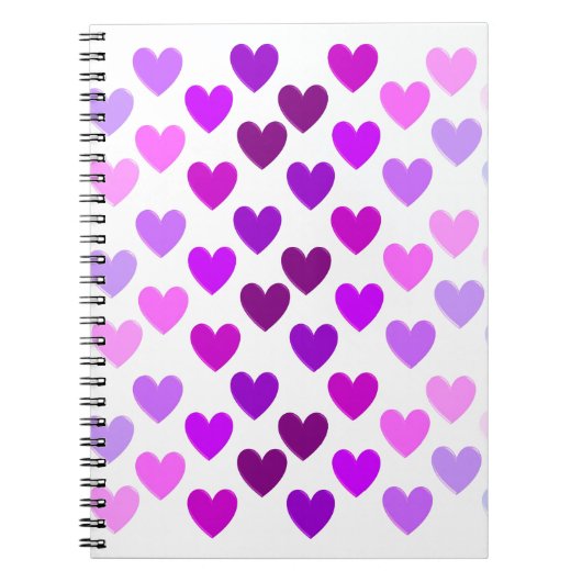 Liebe Herz Valentine romantische monochrome Notizblock (Vorderseite)