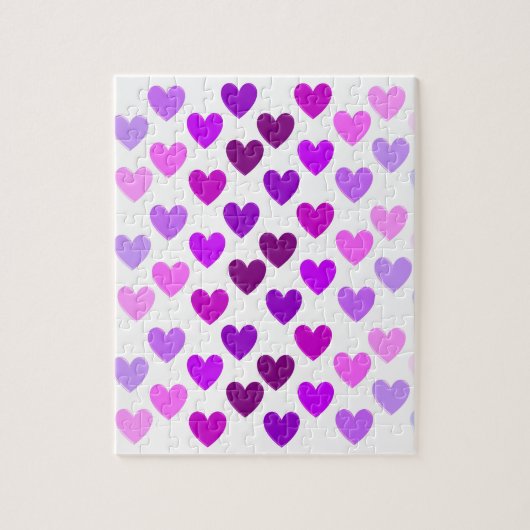 Liebe Herz Valentine romantische monochrome Puzzle (Vertikal)