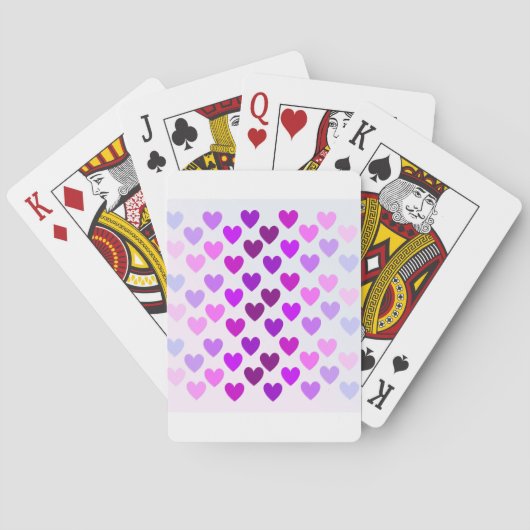 Liebe Herz Valentine romantische monochrome Spielkarten (Rückseite)