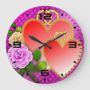 Liebe Herz Valentinstag-20362 Große Wanduhr