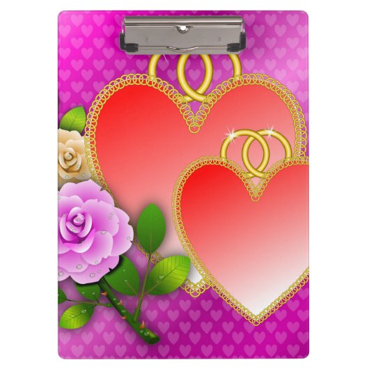 Liebe Herz Valentinstag-20362 Klemmbrett (Vorderseite)