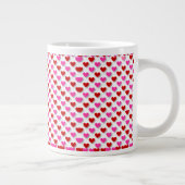 Liebe Herz Valentinstag Muster Jumbo-Tasse (Rechts)