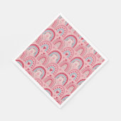Liebe Herz Valentinstag Regenbogen Serviette (Ecke)