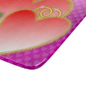 Liebe Herz Valentinstag Schneidebrett (Ecke)