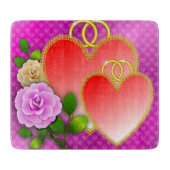 Liebe Herz Valentinstag Schneidebrett (Vorderseite)