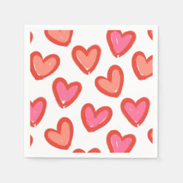 Liebe Herz Valentinstag Serviette