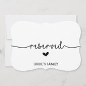 Liebe Herz vorbehaltenes Zeichen Einladung (Rückseite)