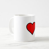 ~Liebe~ (HERZ) WAS MACHT U LIEBE? KÜMMERN SIE! Kaffeetasse (Vorderseite Links)