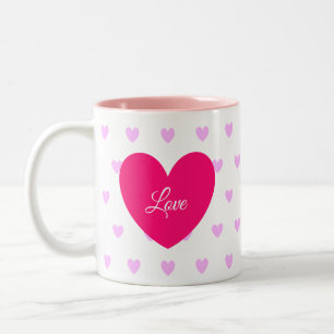 Liebe Herz Zweifarbige Tasse