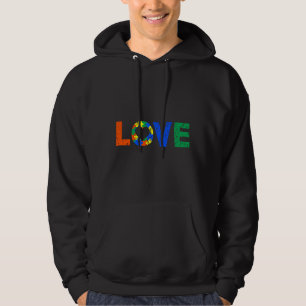 Liebe Herzautismus Puzzle Autismus Bewusstsein Hoodie