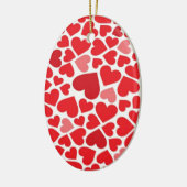 Liebe Herzdekoration Keramikornament (Links)