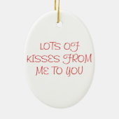 Liebe Herzdekoration Keramikornament (Hinten)