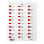 Liebe Herzdesign - Rot (Vorne)